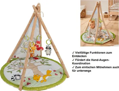 Produktbild von Lupilu Baby Activity Decke Aktivbogen Spielmatte Spieldecke Tipi