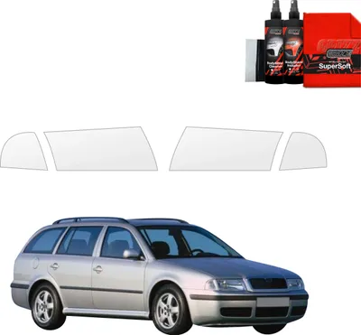 Produktbild von 4in1 Schutzfolie für Scheinwerfer - Skoda Octavia Kombi (1996-2010) Grizz Protector