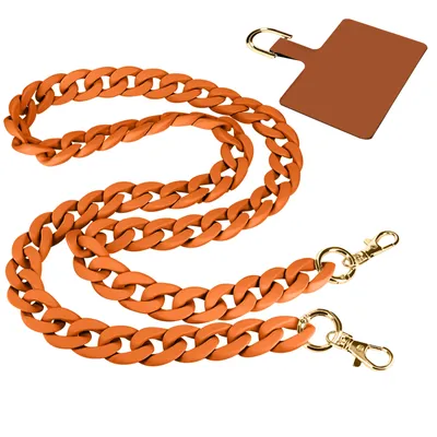 Imagen del producto de Moxie Ibiza, correa para teléfono con grandes anillas, 120 cm – Naranja