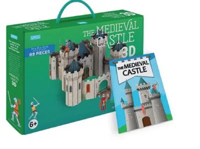 Image de Livre des éditions Rebo + modèle 3D - le château médiéval - 89 pièces.