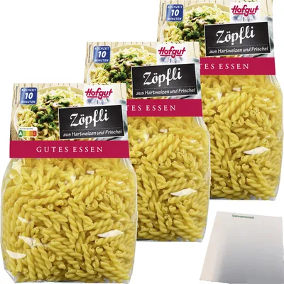 Produktbild von Hofgut Zöpfli 3er Pack (3x500g Beutel) + usy Block