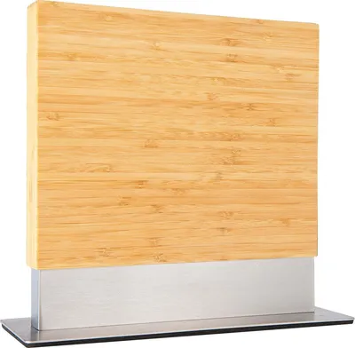 Immagine prodotto di Coninx Coninx Vertico Portacoltelli Magnetico - Magnete per coltelli - Base in acciaio inox - Doppio lato - Acciaio inox / Bambù