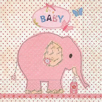 Produktbild von 20 Servietten It´s a Girl - Für Mädchen 33x33cm