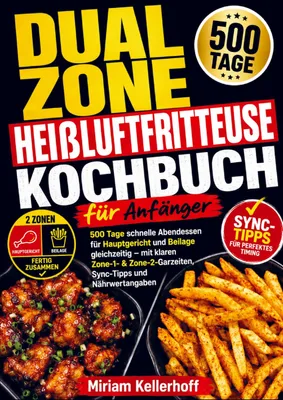 Produktbild von Dual Zone Heißluftfritteuse Kochbuch für Anfänger