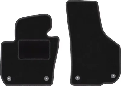 Obrázok produktu pre Predné Velúrové autokoberce Standard na mieru pre: Skoda Superb II Long (2008-2015, sedan, kombi) černé, sada 2 ks, s úchyty