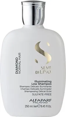 Obrázek produktu pro Rozjasňující šampon pro normální vlasy Semi di Lino Diamond (Illuminating Low Shampoo), 1000 ml