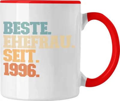 Produktbild von Trendation - Beste Ehefrau Seit 1996 Geschenk Jahrestag (Rot)