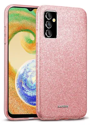 Zdjęcie produktu dla Etui na telefon komórkowy Samsung Galaxy A13 5G / A04s brokatowe etui ochronne TPU, różowe złoto