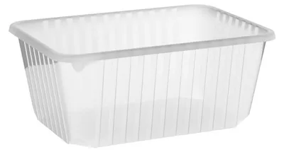 Produktbild von 250x Rechteckschalen klar 1200 ml (PP)