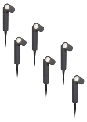 Image de HOFTRONIC - Spot à piquet LED 4W 345lm 6500K IP65 Noir Dimmable