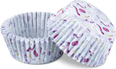 Produktbild von Zenker Papier-Muffinförmchen Happy Cupcakes Bunte Backförmchen für Kindergeburtstage und Partys im Einhorn-Design
