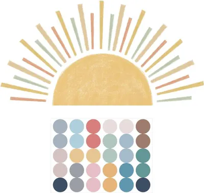 Produktbild von Wandsticker und gepunktete Sticker Kinderzimmerdekoration - Selbstklebende Tapete Hausdekorationssticker
