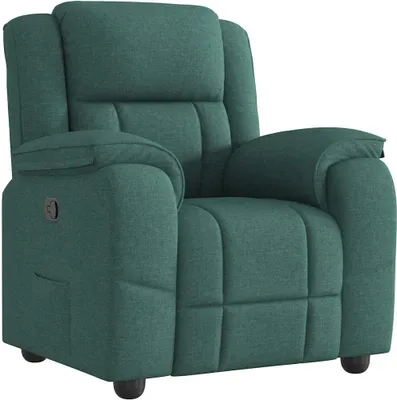 Image de vidaXL Fauteuil relax vert foncé Tissu