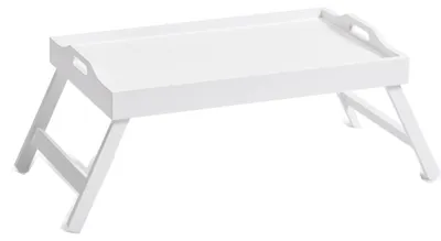 Produktbild von Zeller Tablett - MDF - mit Beinen - klappbar - weis - 56 x 35 cm