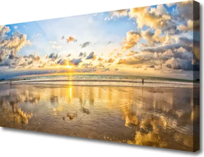 Produktbild von Tulup Leinwand-Bilder 100x50 Wandbild Canvas Kunstdruck Meer Landschaft