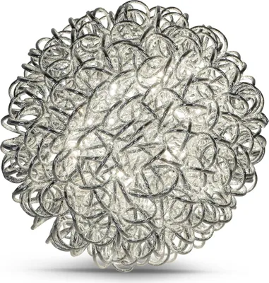 Produktbild von LED Deko Kugellampe, Leuchte DRAHT D. 40cm Metall silber Formano