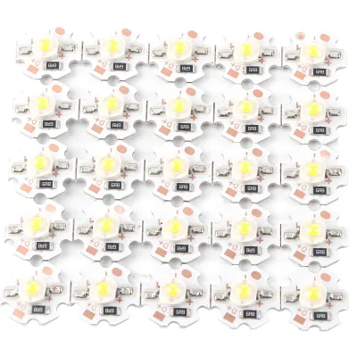 Obrázok produktu pre 25 kusov 5 V LED čipov, 200 lm, 1 W, vysoko výkonné LED žiarovky pre DIY osvetlenie, teplá biela 3000-3200 K