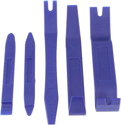 Image de Kit d'outils de démontage pour pièces automobiles, bleu, 5 pièces