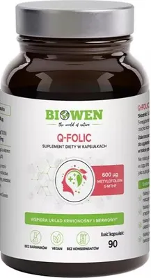Q-FOLIC (600 ug) 90 KAPSUŁEK - BIOWEN