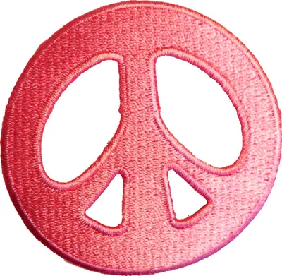 Obrázek produktu pro Peace Symbol Hippie - nášivka, nažehlovačka, nažehlovačka, nášivka, nažehlovačka, velikost: 7,2 x 7,2 cm