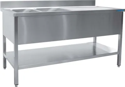 Produktbild von Saro Spültisch 2 Becken, Rechts - B 1200 X T 600 Mm