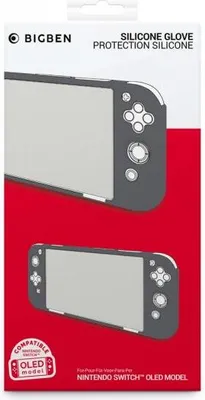 Zdjęcie produktu dla Big Ben Silicon Glove Silikonowe Etui Ochronne, Szare (Nintendo Switch OLED)