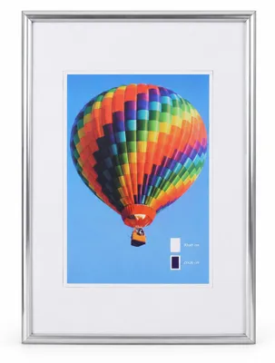 Produktbild von Ideal Life Kunststoff Bilderrahmen Wanddeko Collage Poster Bilder Foto Rahmen - Farbe: Silber | Format: 30x45