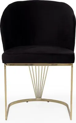 Immagine prodotto di Schwarzer Lehnstuhl Designer Esszimmer Möbel Essstühle Edelstahlstuhl