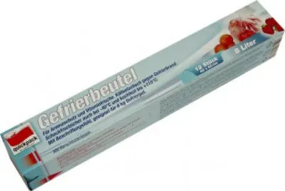 Produktbild von Gefrierbeutel 12 Stück , 8 Liter, 40x60cm