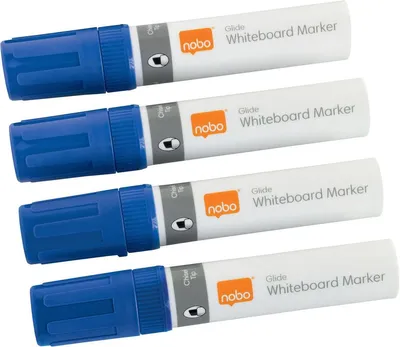 Produktbild von Nobo 1915389, 4 Stück(e), Blau, Meißel, Blau, Weiß, 1 cm, Pubertät