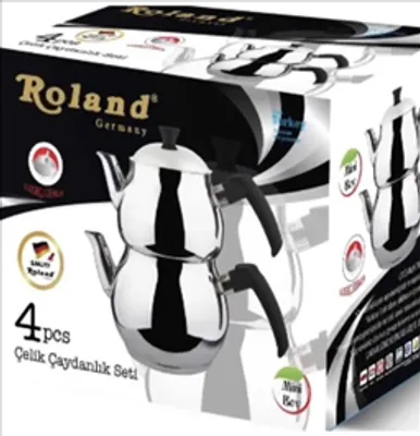 Produktbild von Roland Deutschland - Mini Boy Teekannen-Set - Doppelwandig - Edelstahl - Hitzebe