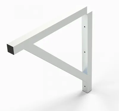 Produktbild von Euroline Dreieckkonsole für 511 Podesttreppe, 600mm Stufenbreite Alu gerieft
