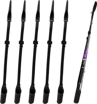 Productafbeelding van 5 Stuks Hengelbeschermers, Verstelbare Hengelhouderriem 58 cm–130 cm