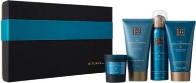 Produktbild von Rituals Hammam Set Foaming Shower Gel 50ml/Body Mud 70ml/Body Cream 70ml/Scented Candel 25gr 215 ml