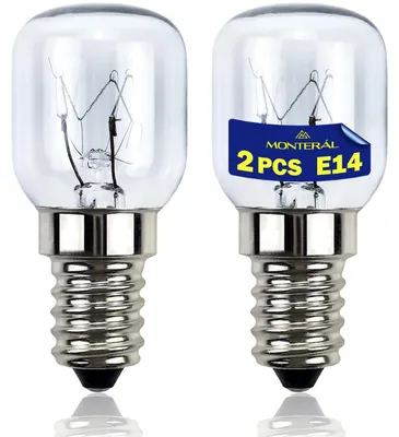 2x E14 Ofenlampe 25 W 230/240 V 300 °C hitzebeständig