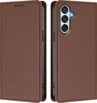 Immagine prodotto di Custodia per Samsung Galaxy M52 5G, Flip Cover in Finto cuoio antiurto magnetica con supporto marrone