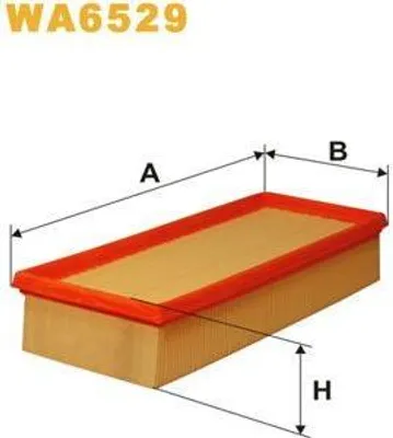 Produktbild von Luftfilter WIX FILTERS WA6529 für RENAULT ESPACE III (JE0) Filtereinsatz