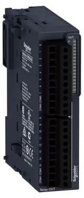 Obrázok produktu pre Schneider Electric TM3DQ16R, IP20, Modicon M241 Modicon M251 Modicon M221 Modicon M262, 24 V, -10 - 35 °C, -25 - 70 °C, 10 - 95%