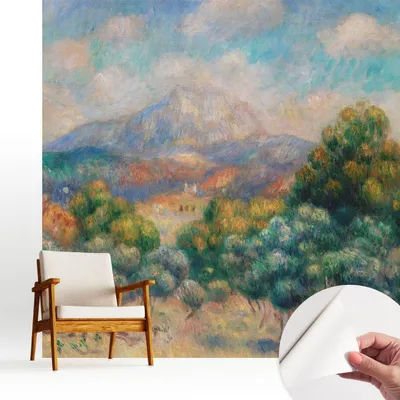 Produktbild von Fototapete selbstklebend - 250x250 cm - Tapete - Wandtapete - Wandbilder - Klebefolie - Dekofolie - Tapete Folie - Wand - Dekoration - Wohnzimmer - Berglandschaft