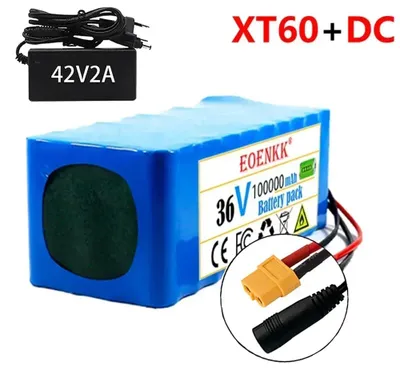 Produktbild von E-Bike E-Scooter Akku - Lithium-Ionen Akkupack 10S4P - 42V - 100Ah 100000mAh - Mit BMS - 188x78x66mm - XT60-DC Stecker
