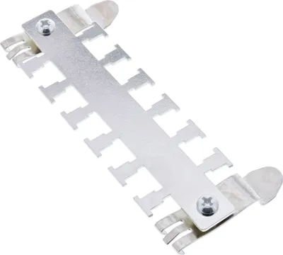 Produktbild von InLine Kabelführungsleiste zur Montage an Hutschiene (TS35) metall, Kabelschiene, Edelstahl, 1 Stück(e), 38 g