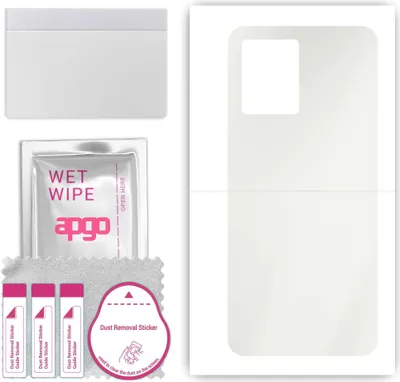 Produktbild von apgo Rückseite Schutzfolie, Matt, kompatibel mit Oppo Reno8 4G, Hinten Hydrogel-Displayschutzfolie mit Positionierhilfe, kratzfest, einfache Montage