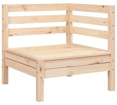 Image de vidaXL Canapé d'angle de jardin en pin massif