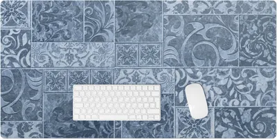 Produktbild von Zierfliesen – Schreibtischunterlage – Rutschfeste Tischunterlage – Schreibtischmatte für Büro & Zuhause – Schreibunterlage – Mauspad – Tischmatte – 100 x 50 cm