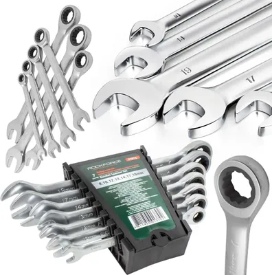 Produktbild von FORSAGE | Ratschenschlüsselsatz, 8-19mm, 7TLG