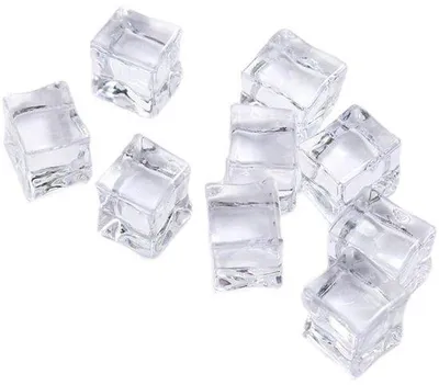 Immagine prodotto di Cubetti di ghiaccio artificiali in acrilico, 15 mm, trasparenti, riutilizzabili, decorativi