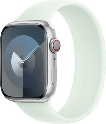 Immagine prodotto di Cinturino in silicone Solo Loop per Apple Watch Series 1 - 11 / SE / Ultra (44/45/46/49 mm) - Taglia 2 - Soft Mint