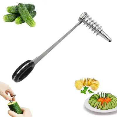 Produktbild von Spiralschneider Edelstahl für Zucchini, Kartoffeln, Gurken, Rettich