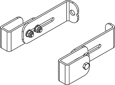 Produktbild von Hailo Wandhalter für GFK Leitern, für Leitertyp 9670/9650, 530-610mm Wandabstand