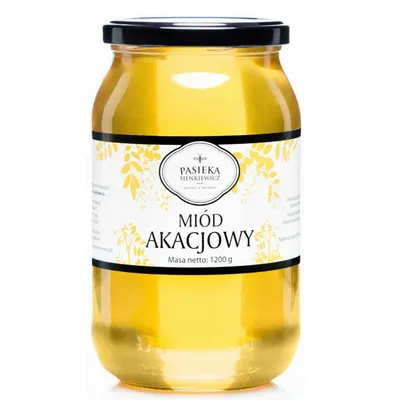 Immagine prodotto di Miele di acacia 900ml 1200g PASIEKA SIENKIEWICZ